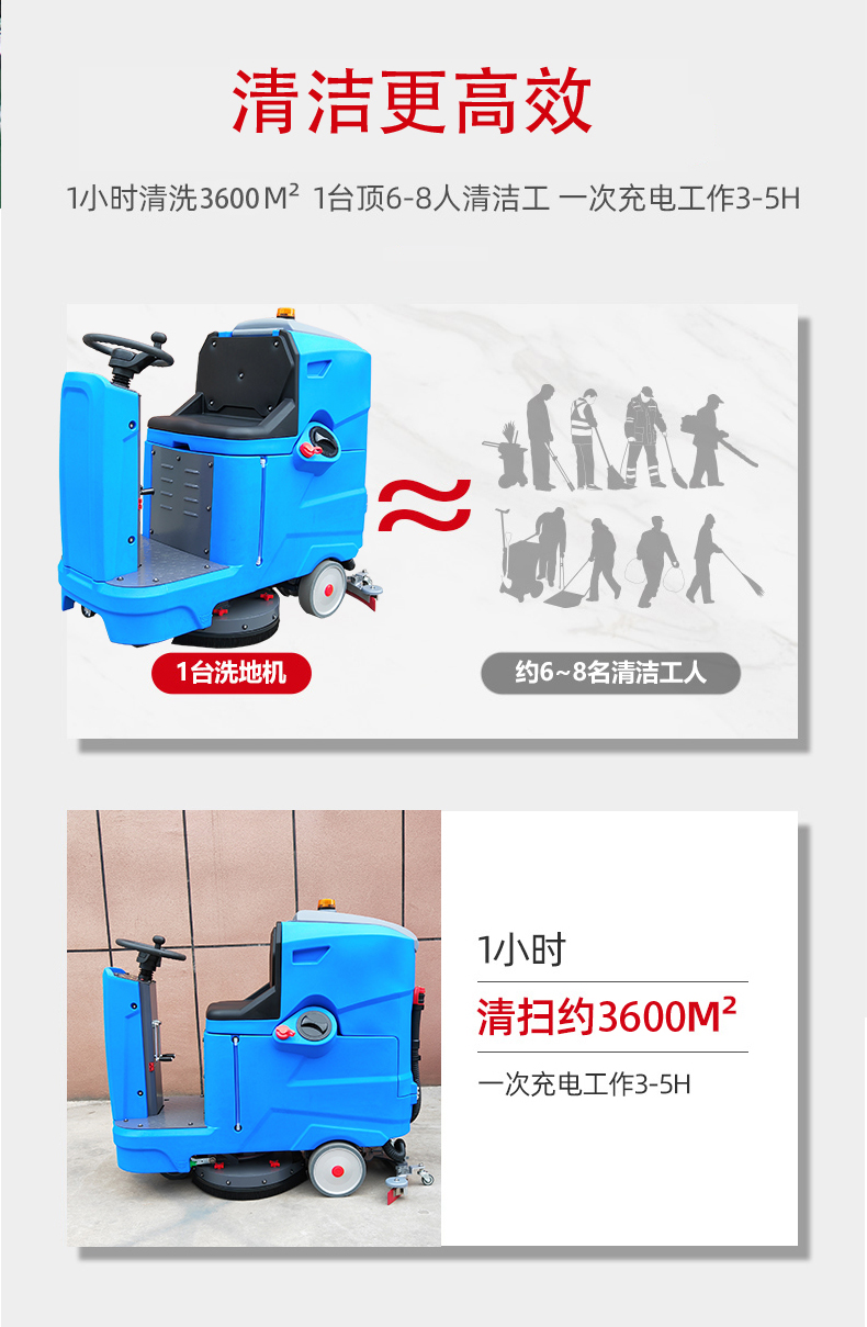 大足驾驶式洗地机更适合用在高铁站