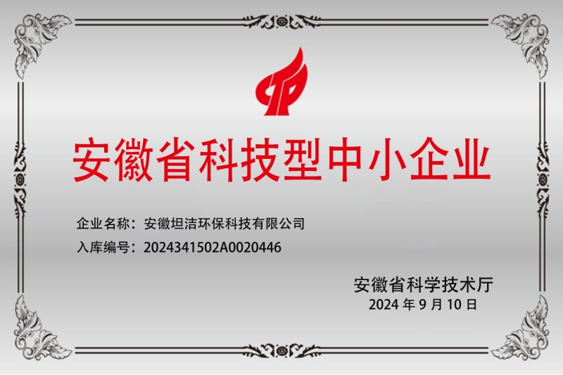 大足安徽科技型中小企业证书